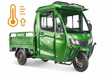 Электротрицикл с кабиной и обогревом Rutrike КАРГО Кабина 1500 60V 1000W 022468